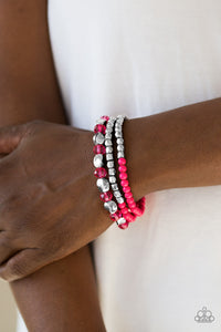 Beaded Bravado - Pink